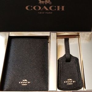 Coach Passport Case & Luggage Tag Set